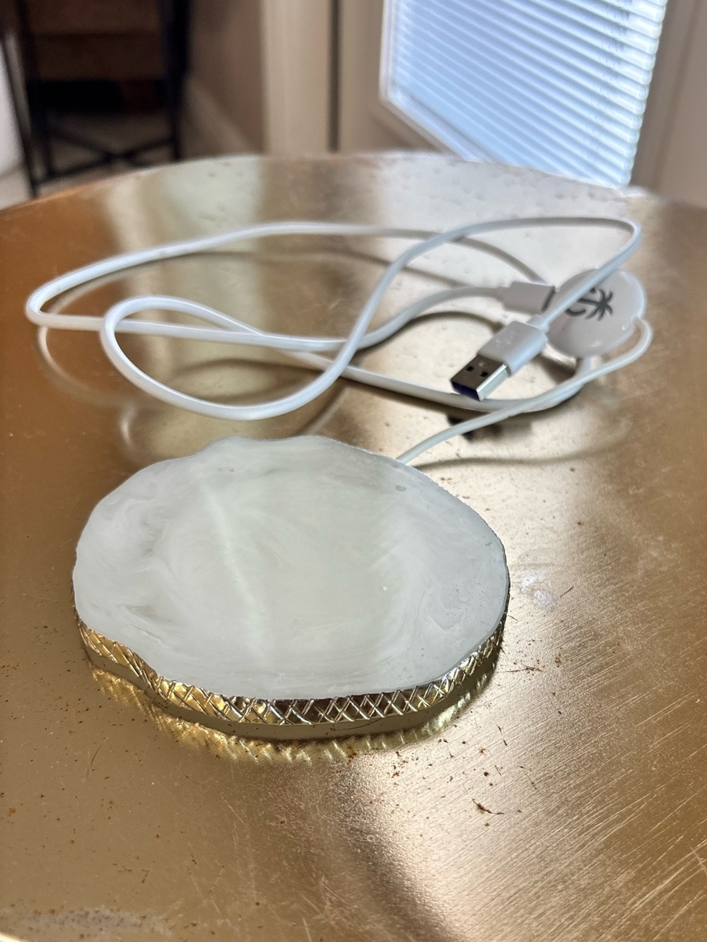 Wireless Charging Agate Crystal Pad